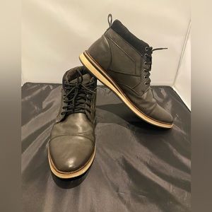 Bass Faux Leather Charcoal Boot Sneaker Men’s Size 10.5